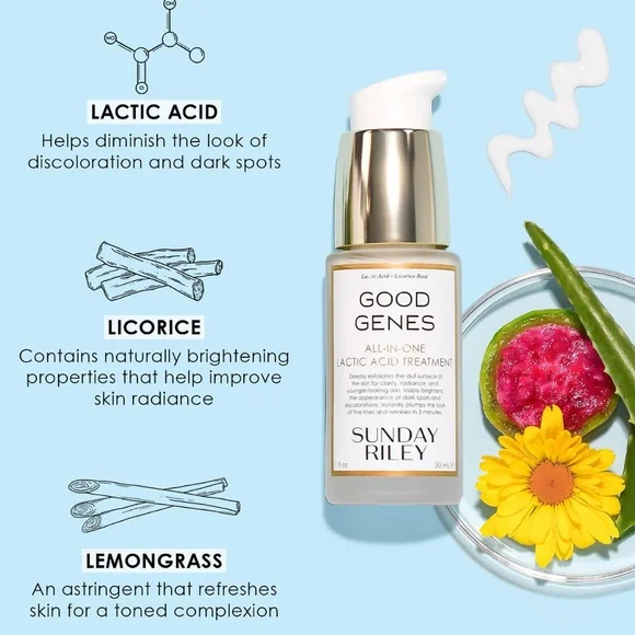 SUNDAY RILEY Good Genes All-In-One Lactic Acid Treatment Serum NIB